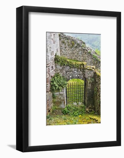 France, Najac. Window in the Najac Castle-Hollice Looney-Framed Photographic Print