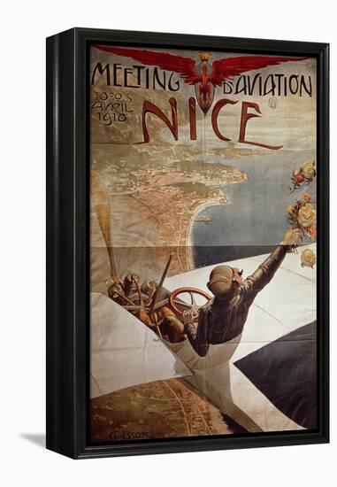 France, Nice, Meeting D'Aviation, April 10-25, 1910-Charles Leonce Brosse-Framed Premier Image Canvas