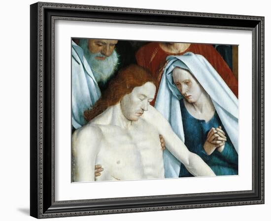 France, Nouans-Les-Fontaines, St Martin's Church, the Virgin and Christ, Detail from Pieta, 1474-Jean Fouquet-Framed Giclee Print
