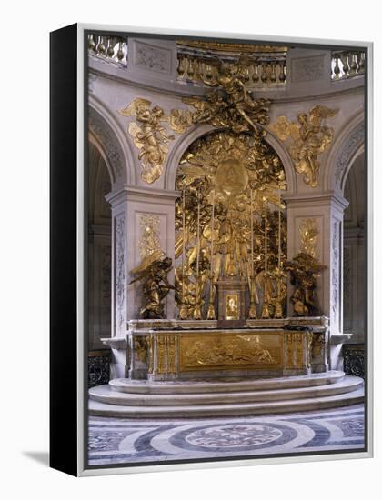 France, Palace of Versailles, Royal Chapel, Marble Altar and Great Altarpiece in Gilded Bronze-null-Framed Premier Image Canvas