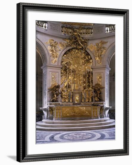 France, Palace of Versailles, Royal Chapel, Marble Altar and Great Altarpiece in Gilded Bronze-null-Framed Photographic Print