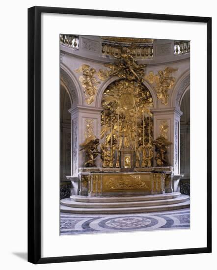 France, Palace of Versailles, Royal Chapel, Marble Altar and Great Altarpiece in Gilded Bronze-null-Framed Photographic Print