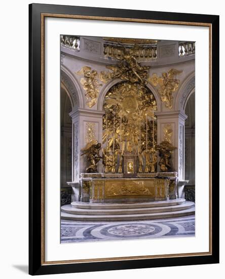 France, Palace of Versailles, Royal Chapel, Marble Altar and Great Altarpiece in Gilded Bronze-null-Framed Photographic Print