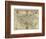 France - Panoramic Map-Lantern Press-Framed Art Print