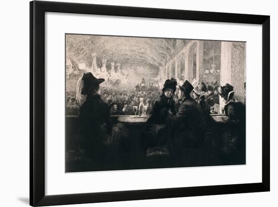 France, Paris, a Cafe-Chantant in Paris, 1866-null-Framed Giclee Print