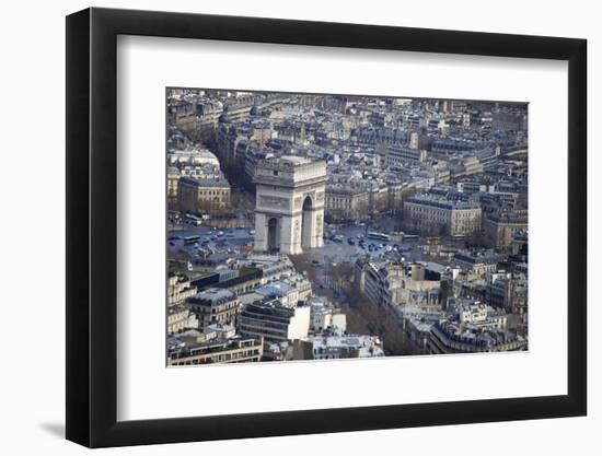 France, Paris. Arc De Triomphe, View from the Eiffel Tower-Kymri Wilt-Framed Photographic Print