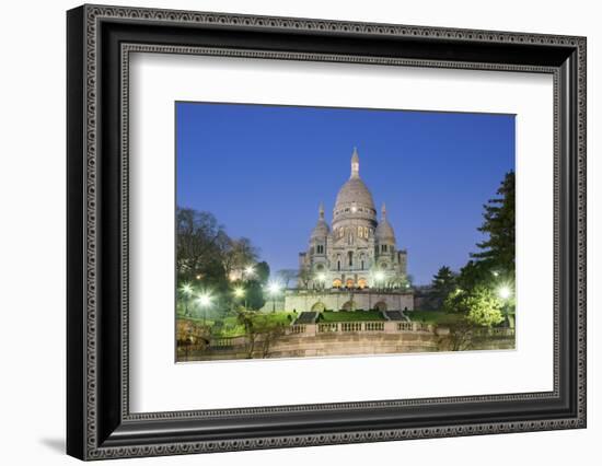 France, Paris. Basilica of Sacre Coeur, Montmartre.-Jason Langley-Framed Photographic Print