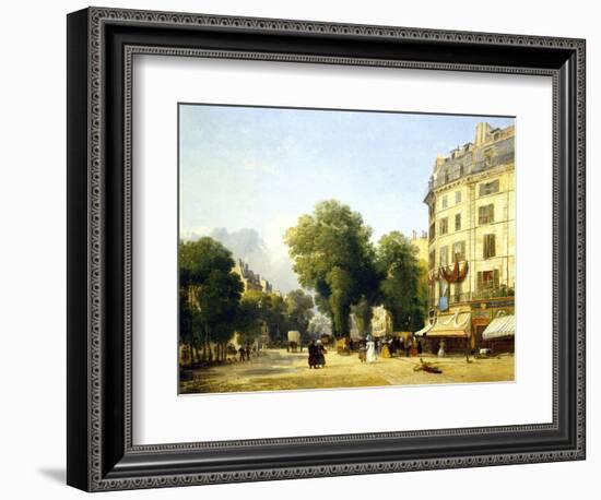 France, Paris, Boulevard Des Capucines at Corner of Rue De La Paix, 1823-Constantin Alajalov-Framed Giclee Print
