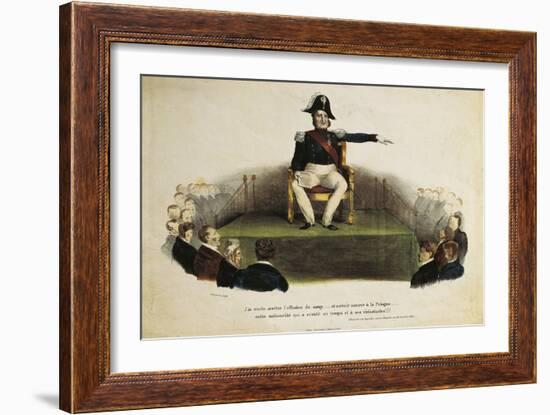 France, Paris, Caricature of Louis-Philippe I at Chamber of Deputies Session, July 23Rd, 1831-null-Framed Giclee Print