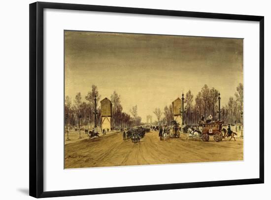 France Paris, Champs-Elysee in January, 1871-Edme-Emile Laborne-Framed Giclee Print