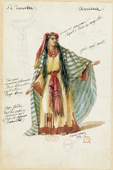 France, Paris, Costume Sketch for Azucena in the Troubadour' Giclee Print -  Giuseppe Verdi | Art.com