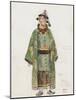 France, Paris, Costume Sketch for Pong in Oper Turandot-Giacomo Puccini-Mounted Giclee Print