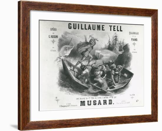 France, Paris, Cover for William Tell Play-null-Framed Giclee Print