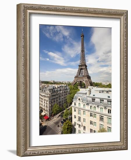 France, Paris, Eiffel Tower, View over Rooftops-Gavin Hellier-Framed Photographic Print