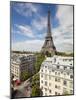 France, Paris, Eiffel Tower, View over Rooftops-Gavin Hellier-Mounted Photographic Print