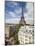 France, Paris, Eiffel Tower, View over Rooftops-Gavin Hellier-Mounted Photographic Print