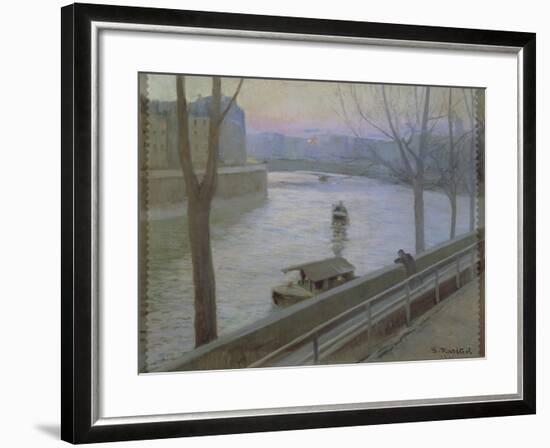 France, Paris, Ile Saint-Louis-Scipione Pulzone-Framed Giclee Print