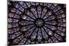 France, Paris, Notre Dame, Rose Window-null-Mounted Photographic Print