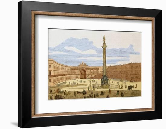 France. Paris. Place Vendome. Engraving.-Tarker-Framed Photographic Print