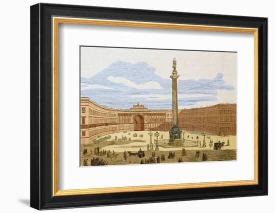 France. Paris. Place Vendome. Engraving.-Tarker-Framed Photographic Print