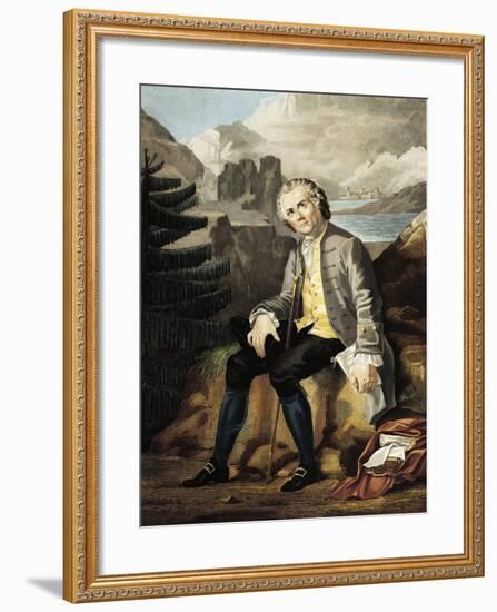 France, Paris, Portrait of Jean-Jacques Rousseau-null-Framed Giclee Print