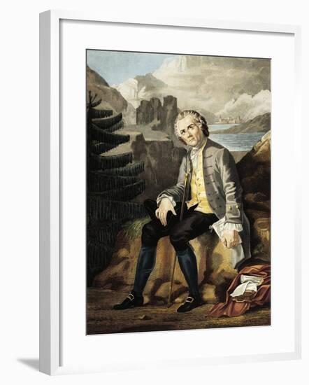 France, Paris, Portrait of Jean-Jacques Rousseau-null-Framed Giclee Print