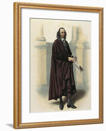 France, Paris, Portrait of Pierre Corneille, French Poet and Dramatist-null-Framed Giclee Print