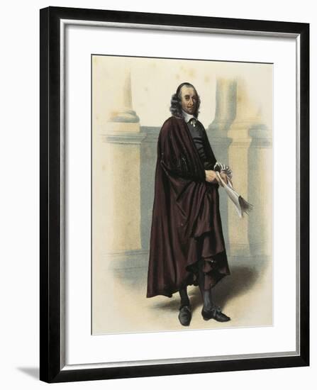 France, Paris, Portrait of Pierre Corneille, French Poet and Dramatist-null-Framed Giclee Print