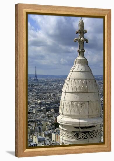 France. Paris. Sacre Coeur. Montmartre. Eiffel Tower-LatitudeStock-Framed Premier Image Canvas