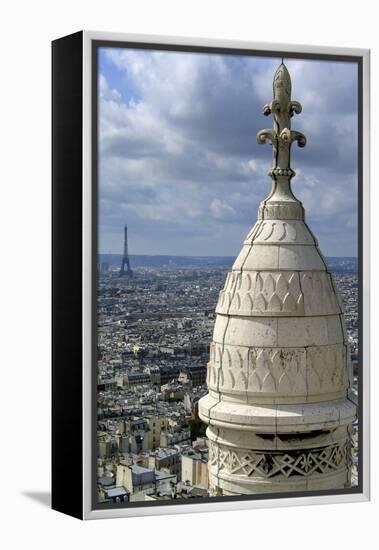 France. Paris. Sacre Coeur. Montmartre. Eiffel Tower-LatitudeStock-Framed Premier Image Canvas