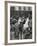 France. Paris. Street Scene. Bourgeois Family Boarding a Horse Carriage., 1864-null-Framed Giclee Print