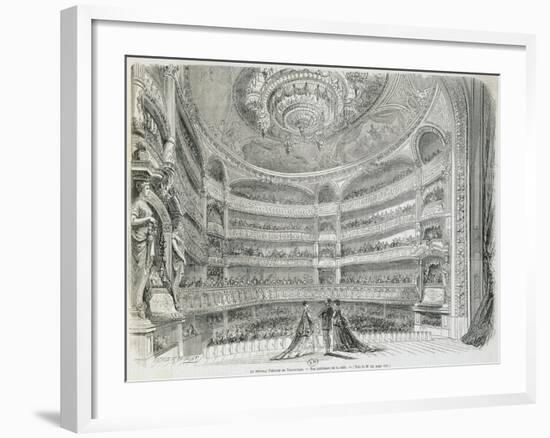 France, Paris, Theatre Du Vaudeville, Theatre House, View from Stage-null-Framed Giclee Print