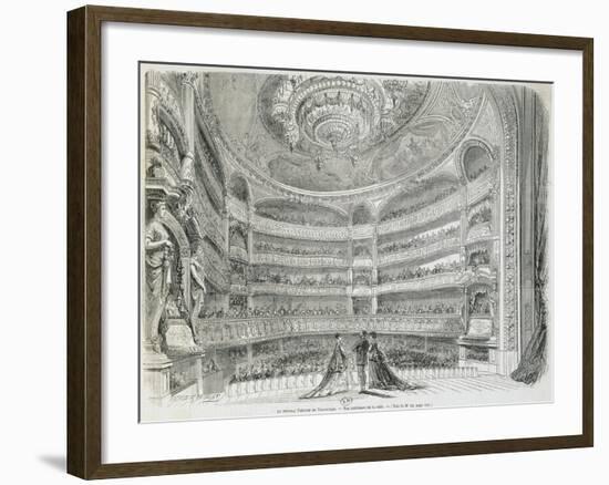 France, Paris, Theatre Du Vaudeville, Theatre House, View from Stage-null-Framed Giclee Print