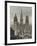 France, Paris, View of the Cathedral in Rouen-null-Framed Giclee Print