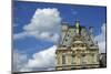 France, Paris, view of the Louvre palace from across the Seine river-Michele Molinari-Mounted Photographic Print