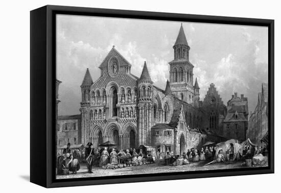 France Poitiers-Thomas Allom-Framed Stretched Canvas