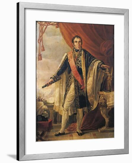 France, Portrait of Jean Andre Massena, French Military Commander-null-Framed Giclee Print