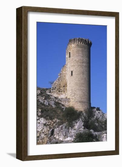 France, Provence-Alpes-Côte D'Azur, Ruins of Hers Castle-null-Framed Giclee Print