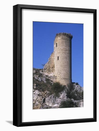 France, Provence-Alpes-Côte D'Azur, Ruins of Hers Castle-null-Framed Giclee Print