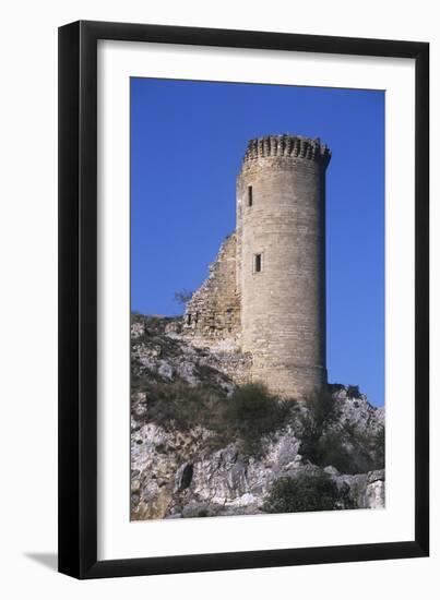 France, Provence-Alpes-Côte D'Azur, Ruins of Hers Castle-null-Framed Giclee Print