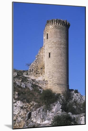 France, Provence-Alpes-Côte D'Azur, Ruins of Hers Castle-null-Mounted Giclee Print
