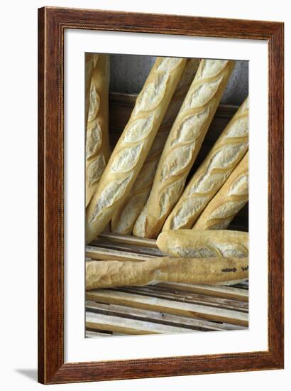 France, Provence Alpes Cote Dazur, Vaucluse, Lourmarin. Baguettes-Kevin Oke-Framed Photographic Print