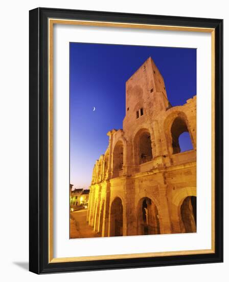 France, Provence, Arles, Roman Amphitheatre at Dusk-Shaun Egan-Framed Photographic Print