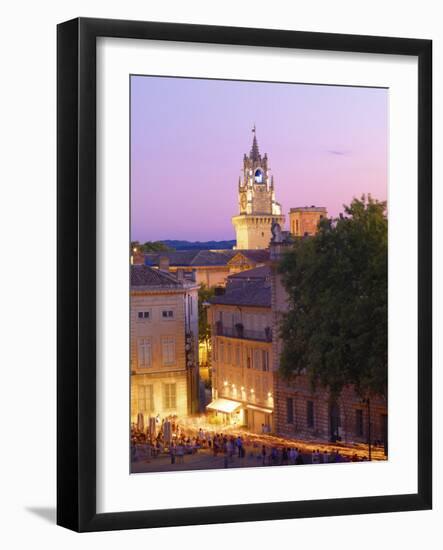 France, Provence, Avignon, Procession in Place De Palais with Town Hall-Shaun Egan-Framed Photographic Print