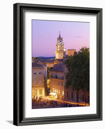 France, Provence, Avignon, Procession in Place De Palais with Town Hall-Shaun Egan-Framed Photographic Print