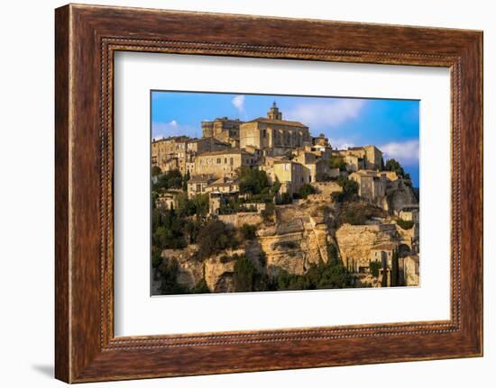 France, Provence. Gordes village of view-George Theodore-Framed Photographic Print