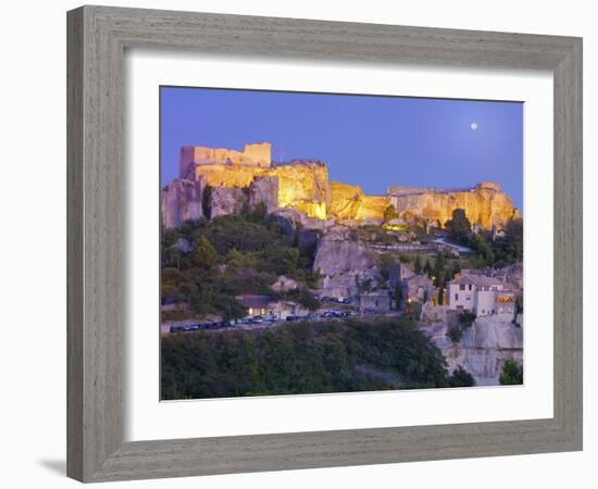 France, Provence, Les Baux-De-Provence at Dusk-Shaun Egan-Framed Photographic Print