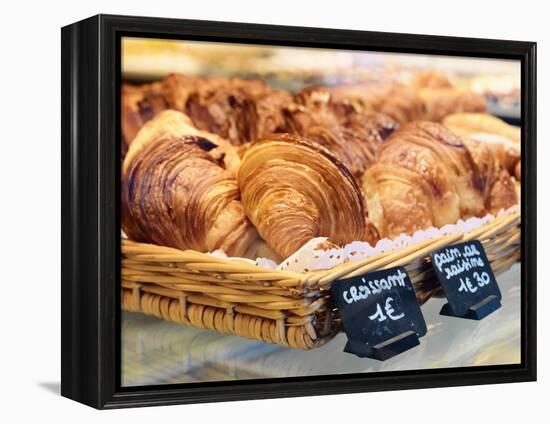 France, Provence, Nimes, Croissants in Bakery-Shaun Egan-Framed Premier Image Canvas