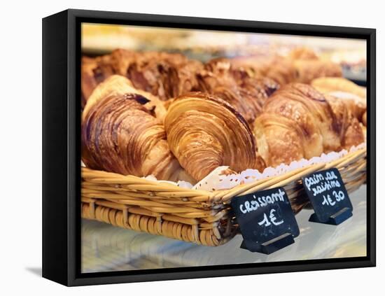France, Provence, Nimes, Croissants in Bakery-Shaun Egan-Framed Premier Image Canvas