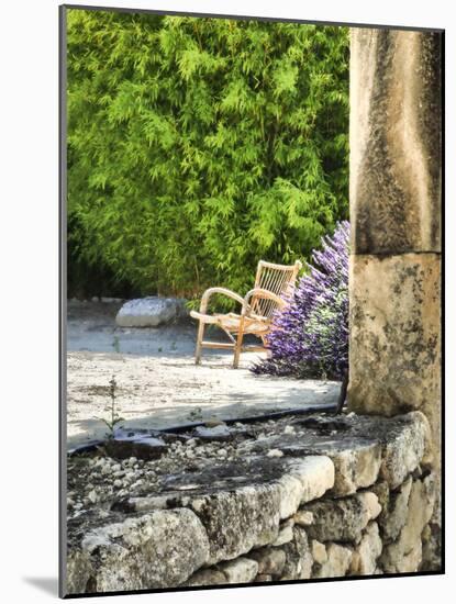 France, Provence. Outdoor Patio of the Saint-Hilaire Abbey-Julie Eggers-Mounted Photographic Print